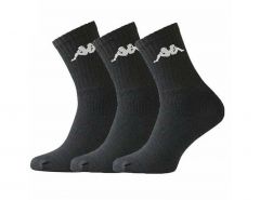 Kappa - Trisper Tennis Sock 3 pack - Zwarte Sok