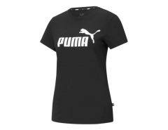 Puma - ESS Logo Tee Women - Dames T-shirt Zwart