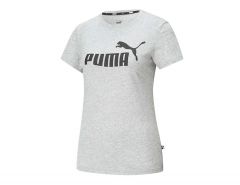 Puma -ESS Logo Tee Women - Grijs T-shirt Dames