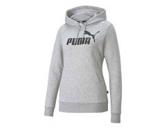 Puma - ESS Hoody FL Big Logo Women - Grijze Hoodie