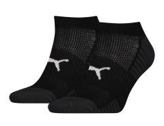 Puma - Sport Cushioned Sneaker Socks 2P - Sportsokken Zwart