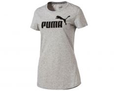 Puma - Ess no1 Logo Tee - Grijs Damesshirt