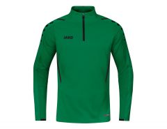 Jako - Ziptop Challenge - Groene Longsleeve Heren