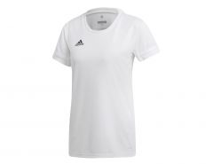 adidas - T19 Short Sleeve Jersey Women - Wit Sportshirt Dames