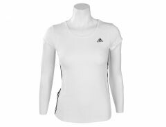 adidas - Essential MF 3 Stripes Tee - adidas Dames Essential