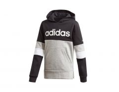 adidas - Young Boys Linear Colorblock Hooded Fleece Sweater - Kindertruien