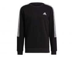 adidas - Performance Essentials Cut 3S Sweater - Zwarte Sweater