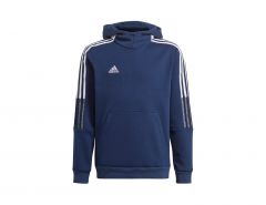 adidas - Tiro 21 Sweat Hoodie Youth - Blauwe Trui Kids