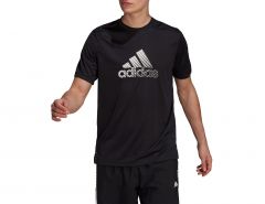 adidas - Activated Tech AEROREADY Tee - Zwart Sportshirt