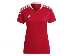 adidas - Tiro 21 Training Jersey Women - Rood Voetbalshirt