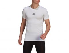 adidas - Techfit Short Sleeve Top - Wit ondershirt