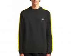 Fred Perry - Broken Tipped Overarm Crew Neck Jumper - Herentruien