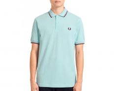 Fred Perry - Twin Tipped Shirt - Lichtblauwe Polo