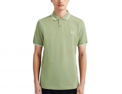 Fred Perry - Twin Tipped Shirt - Groene Polo