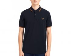 Fred Perry - Twin Tipped Shirt - Donkerblauwe Polo