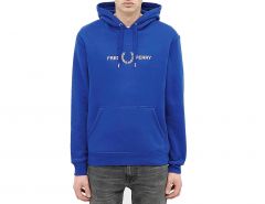 Fred Perry - Graphic Hooded Sweat - Hoodie Blauw