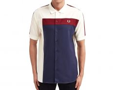 Fred Perry - Abstract Panel Shirt - Overhemd met korte mouw