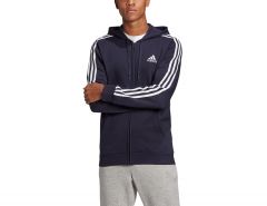 adidas - Essentials Fleece 3S Zip Hoodie - Herenvest