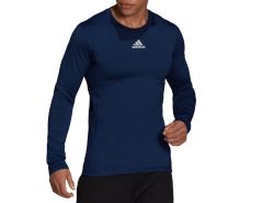 adidas - Techfit Warm Long Sleeve Top - Blauw Compressieshirt