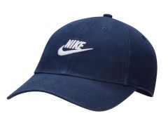 Nike - Washed Club Cap - Donkerblauwe Pet met Washed Look