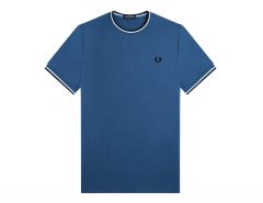 Fred Perry - Twin Tipped T-Shirt - Blauw Herenshirt