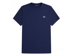 Fred Perry - Ringer T-Shirt - Donkerblauw T-Shirt