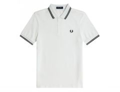 Fred Perry - Twin Tipped Shirt - Witte Polo Heren