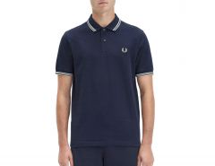 Fred Perry - Twin Tipped Shirt - Donkerblauwe Polo