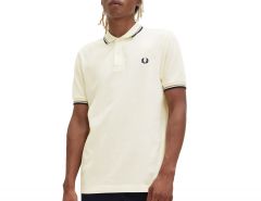 Fred Perry - Twin Tipped Shirt - Crèmekleurige Polo