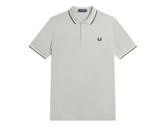 Fred Perry - Twin Tipped Shirt - Grijs Poloshirt Heren