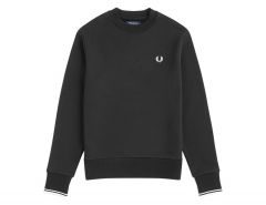 Fred Perry - Crew Neck Sweatshirt -  Zwarte Sweater