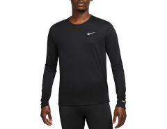 Nike - Dri-FIT UV Miler Longsleeve Shirt - Zwart Sportshirt