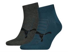 Puma - Men's Outline Logo Quarter Socks - Lage sokken