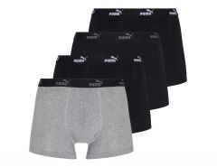 Puma - Men Solid Boxer 4-Pack - Mannen Ondergoed