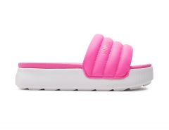 Puma - Karmen Slides Puffy - Felroze Slippers met Plateauzool