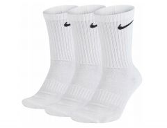 Nike - Dri-FIT Everyday Cushioned Crew Socks 3P - Witte Sportsokken