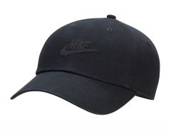 Nike - Washed Club Cap - Zwarte Pet met Washed Look