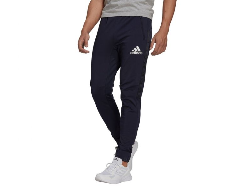 adidas D2M Motion Pants Blauwe Sweatpants | Avantisport.nl