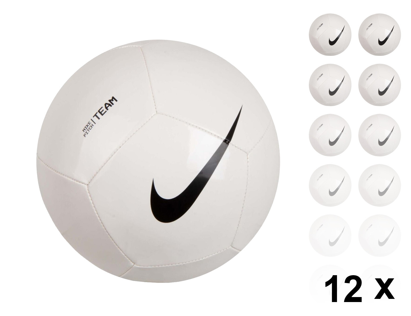 Nike Pitch Team Ball 12 Pack Voetballen Multipack