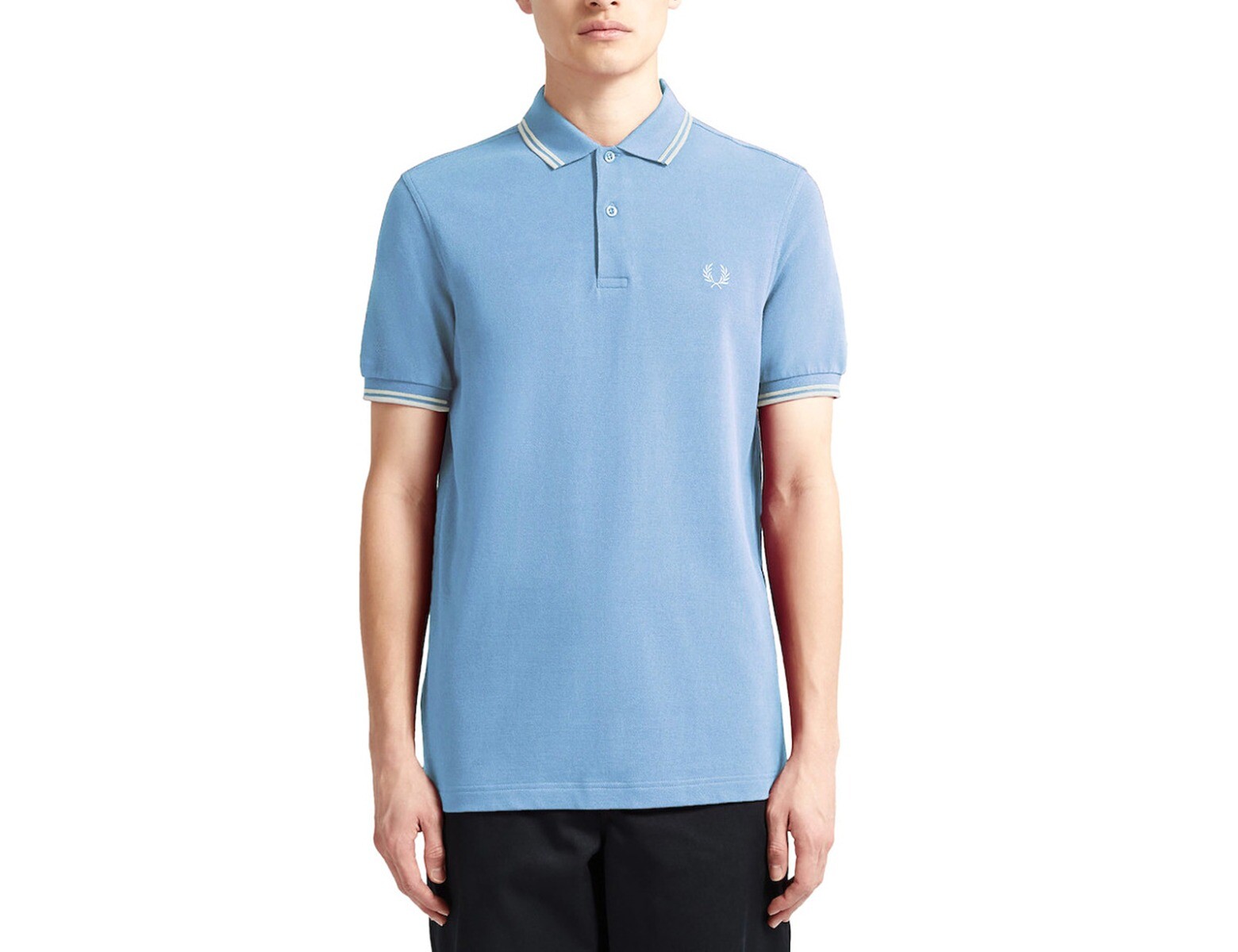 Fred Perry - Twin Tipped Shirt - Lichtblauwe Polo