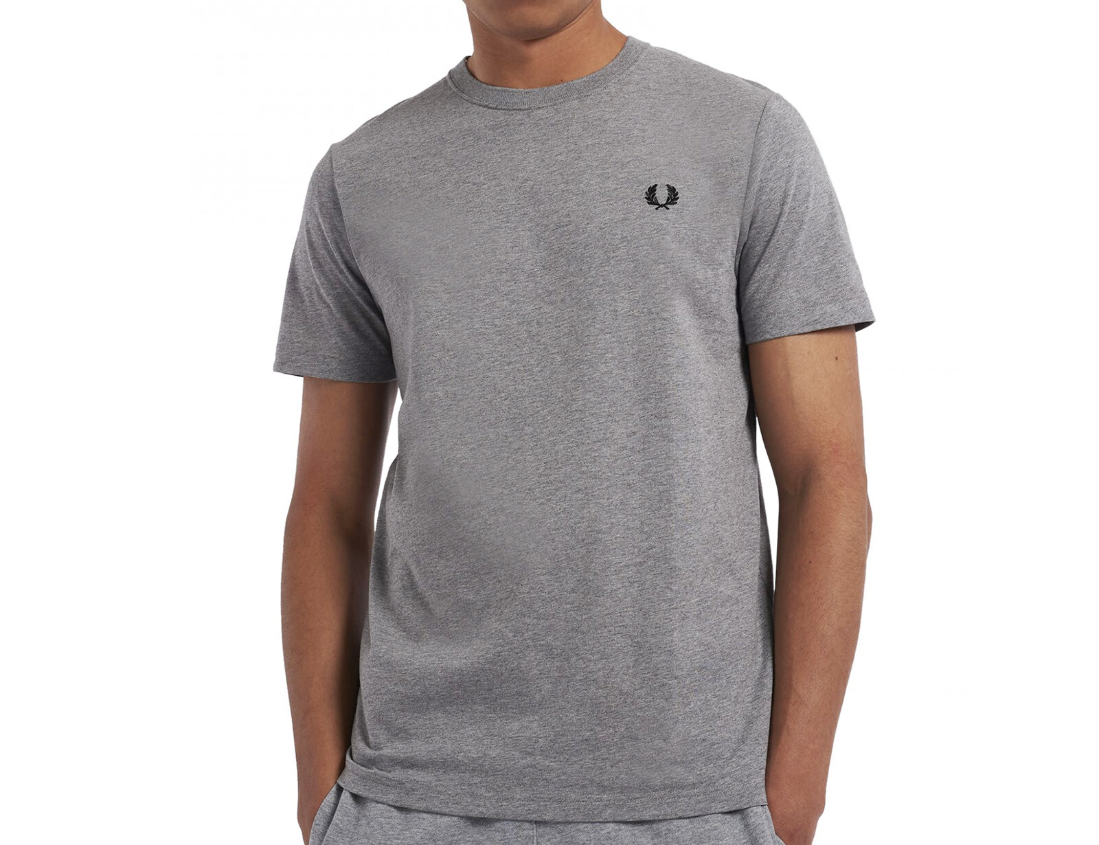 Fred Perry - Crew Neck T-Shirt - Grijs T-Shirt Katoen