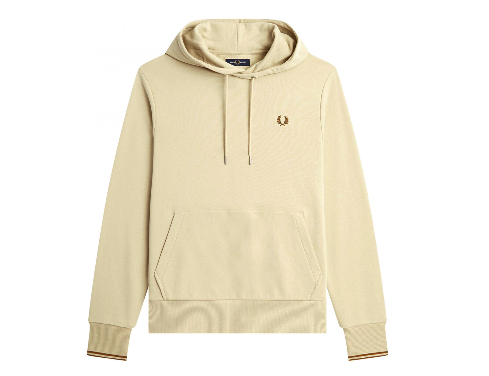 Fred Perry - Tipped Hooded Sweatshirt - Beige Hoodie