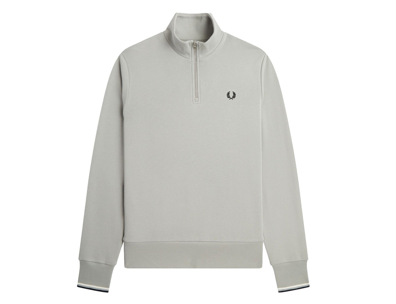 Fred Perry - Half Zip Sweatshirt - Grijs Sweatshirt