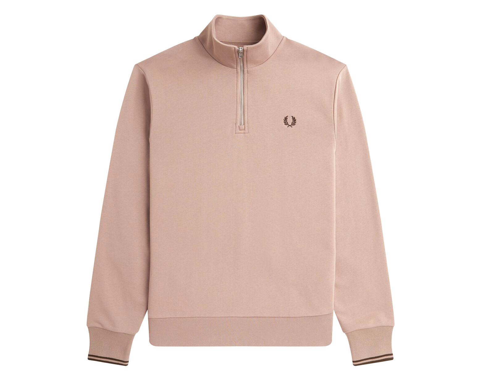 Fred Perry - Half Zip Sweatshirt - Roze Sweatshirt