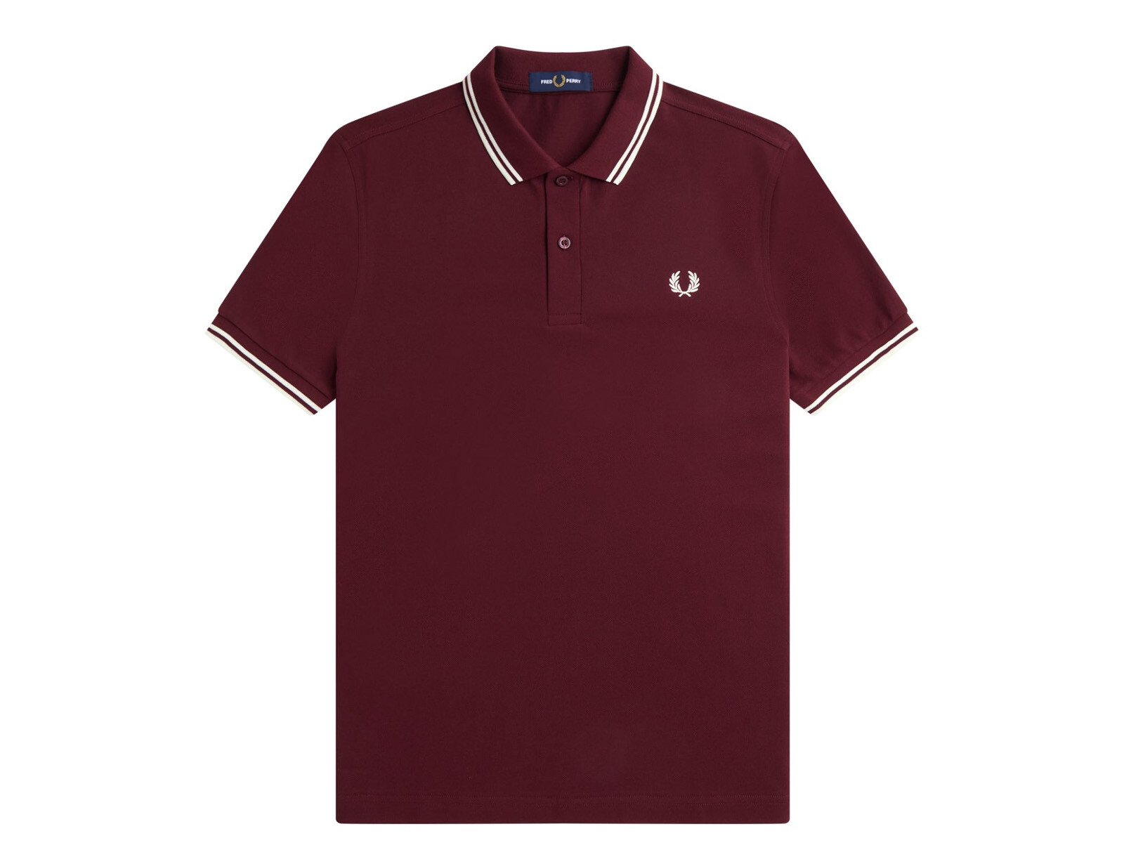 Fred Perry - Twin Tipped Shirt - Bordeauxrode Polo