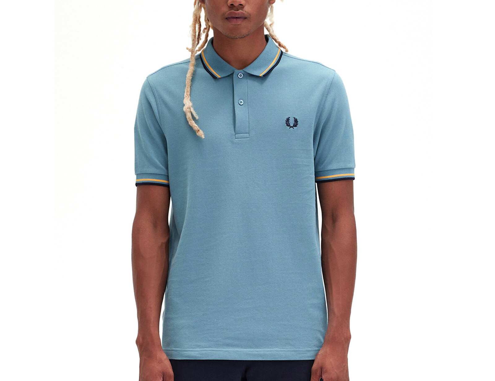 Fred Perry - Twin Tipped Shirt - Blauwe Herenpolo
