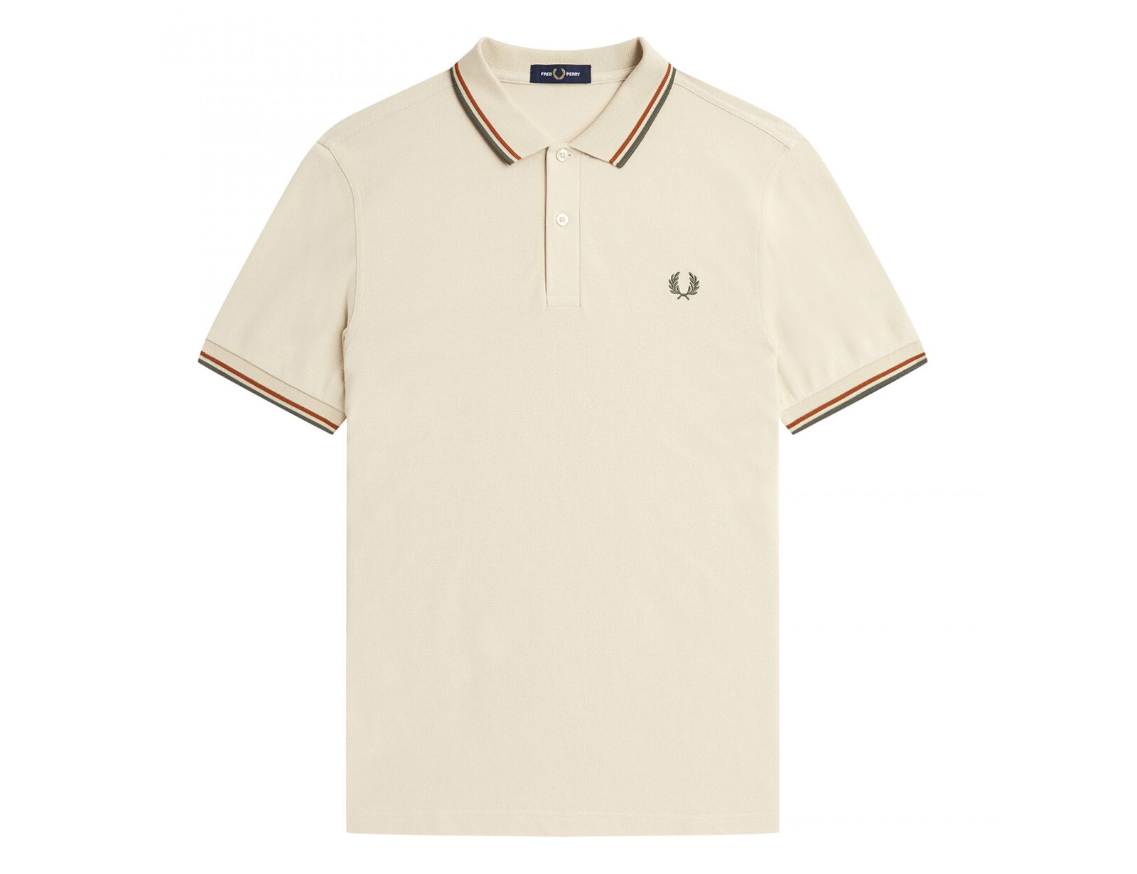 Fred Perry - Twin Tipped Shirt - Katoenen Polo Beige