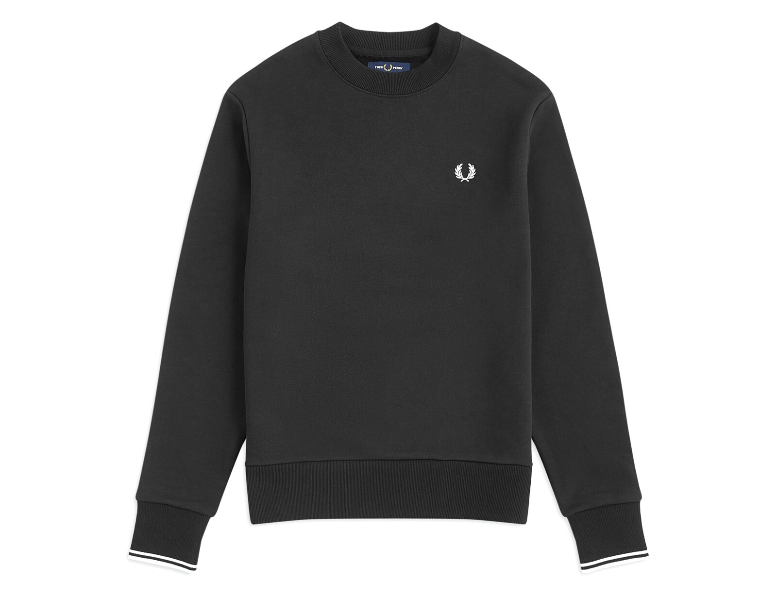 Fred Perry - Crew Neck Sweatshirt -  Zwarte Sweater