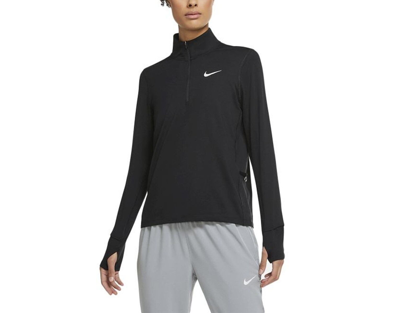 Nike Element 1 2 Zip Top Dames Hardloopshirt