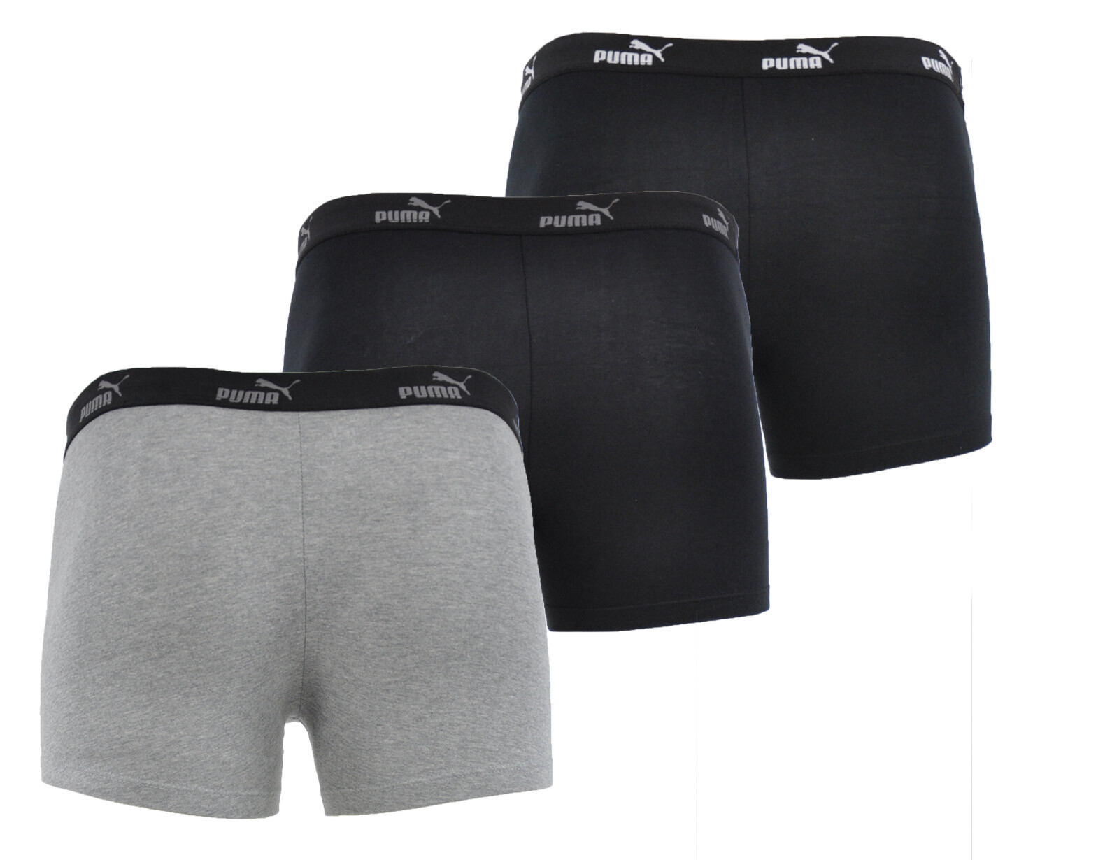 Puma - Solid Boxer 3-Pack - 3-Pack Boxers-L